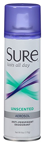 Sure Deodorant 6oz Aerosol Unscented