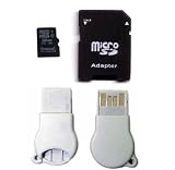 Kingston 16GB microSDHC Class 4 with Micro SD Adapter and N111 USB adapter (Bulk Packaging)