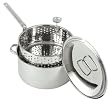 Bayou Classic 1101 10-Quart Stainless Steel Fry Pot