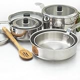 Natural Home 10 Piece Easistore Nesting Cookware Set