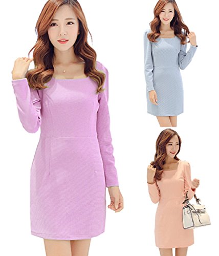 【ARINCO】 パステルカラー スリム ワンピース エレガント およばれ パーティー 春 レディース 大きい サイズ S M L XL XXL