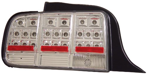 Anzo USA 321019 Ford Mustang Chrome LED Tail Light Assembly - (Sold in Pairs)