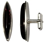 Sterling Silver Cherry Amber Wave Collection Cuff Links