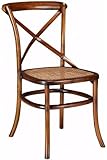 Anna Bentwood Side Chairs Set Of 2, CANE SEAT, CHESTNUT