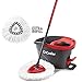 O-Cedar Easywring Microfiber Spin Mop & Bucket Floor Cleaning System with 1 Extra Refill