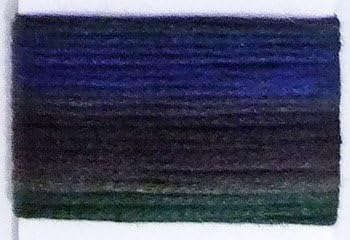 Lecien Japan SE80-8025 Cosmo Seasons Variegated Embroidery Floss, Dark Greens/Blues