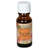 Nature's Alchemy Essential Oil, Chary Sage (Salvia Sclarea), 0.5 oz (15 ml) (Pack of 2)