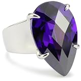 ELLE Jewelry Purple Blue Cubic Zirconia Pear S