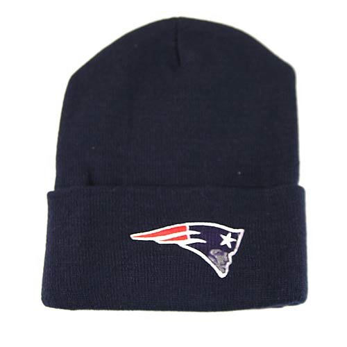 New England Patriots Cuffed Knit Hat (Navy)