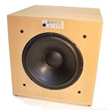 ABACUS HiFi-Aktiv-Subwoofer mit integrierter Analog-Frequenzweiche Ribass Buche hell