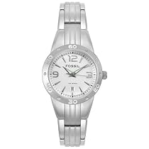 Fossil Women's Dress Silver Dial Stainless Steel Watch #AM4079