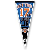 NBA New York Knicks Jeremy Lin #17 12-Inch-by-30-Inch Vertical Pennant