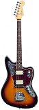 Fender Kurt Cobain Jaguar® Electric Guitar, 3 Tone Sunburst, Rosewood Fretboard