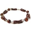 HinsonGayle "Ava" Chocolate Cultured Pearl, Agate and Sterling Silver Necklace (Glamour Collection)