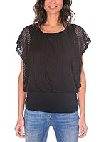 Bleu Marine Blusa (Negro)