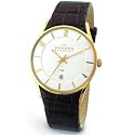 Skagen Herrenarmbanduhr Slimline Leder 474XLGL