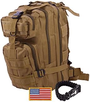 Military Backpack ideal for Outdoor, Hiking, Camping, Backpacking and Hunting - 30L Army Survival Molle Rucksack