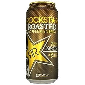 16 Pack - Rockstar Roasted Coffee + Energy Mocha -15oz.