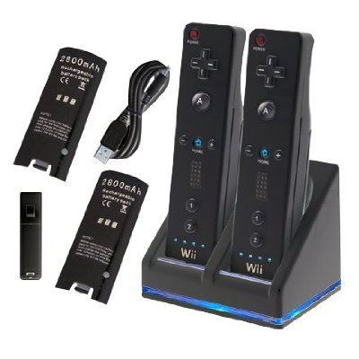 Dual Docking Station for Nintendo Wii – Black Edition