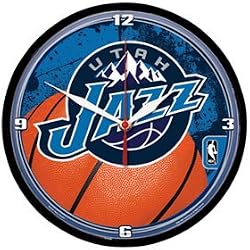 Utah Jazz Wall Clock - Basketball Sports Merchandise