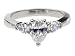 Jewelry : Platinum Pear Shaped 3-Stone Diamond Ring (GIA Certified 1.00 ct center, 1.50 cttw, G Color, VS1 Clarity), Size 6