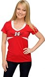 Tony Stewart Womens Red/White Chick Flick T-Shirt