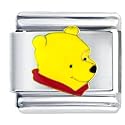 Animal Disney Winnie The Pooh Head Shot Licensed Italian Charms Bracelet Link