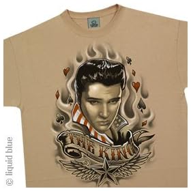 ELVIS PRESLEY T-Shirt - Burning Love (Tan)