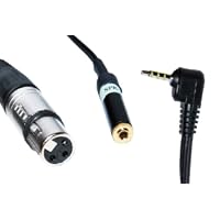 XLR Jack to iPhone, iPad2, iPod Touch and Other Compatible Devices for XLR Microphones to be Plugged In to the iPhone for Professional Recording, with a 3.5mm Mini Jack for Headphones,