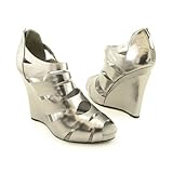 IMAGE OF BCBGirls Women's Cras Wedge Sandal,Pewter/Moon Metallic,8.5 M US