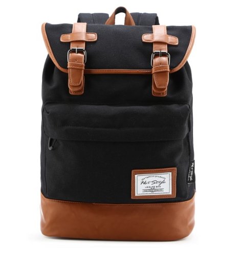 hotstyle 924s Classic Canvas Vintage Fashion Unisex Rucksack Laptop Backpack Daypack Shoulder Bag Pack (17L) For School Camping Travel Fits Acer Aspire, MacBook, Chromebook, Surface Pro