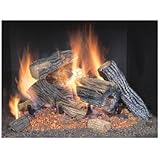 Sure Heat BRO18NG Sure Heat Burnt River Oak Vented Gas Log Set, 18-Inch, Natural Gas