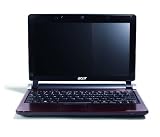 Acer Aspire One D250, 10.1-Inch LED LCD Netbook, Intel Atom N270, 1 GB RAM, 160 GB, XP Home & Android, up to 6 Hours Battery Life, Webcam, (Red)