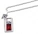 Solid Sterling Silver Tropical Drink Necklace