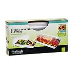 Set of Two Freezable Serving Platter Set with Lids
