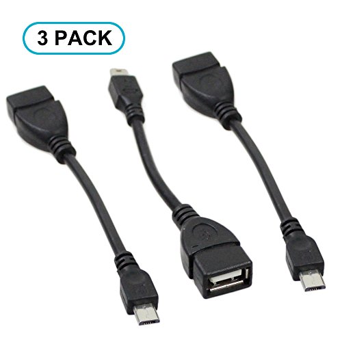 RuiLing 3PCS Micro USB OTG to USB 2.0 Adapter for Samsung Galaxy SIII/S3 SONY LT26i,LT28i