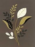 IMAGE OF Citrus Stems I MUSEUM WRAP CANVAS Print With Added Heavy BRUSHSTROKES The design show 6x8