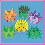 Buy 12 foam dinosaur masks