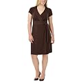 Mossimo&reg; Black Plus Wrap Dress - Brown