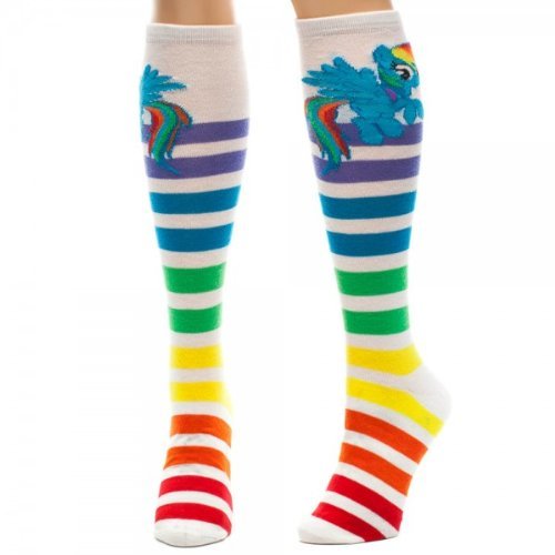 My Little Pony Dash Striped Knee High Socks - Multi Colored - One Size
