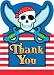 8 Thank You Card - Pirate Party