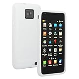 GTMax White Soft Rubber Silicone SKin Cover Case for Samsung Galaxy S2 / S  ....