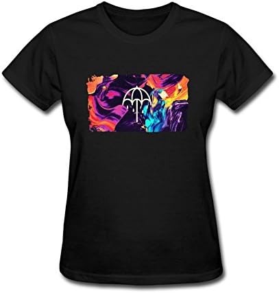 FUSHUO20WTW Women's Bring Me The Horizon That's The Spirit T-shirt Size M Black