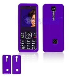 Light Purple Transparent Silicone Skin Cover Case Cell Phone Protector for ZTE C78