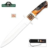 Bear & Son Stag Combat Fighting Knife