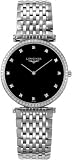 LONGINES Watch:Longines Watches-La Grand Classic Ultra Thin with Diamond Markers and Diamond Bezel Men's Watch