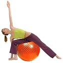 Ultrafit Gymnastikball Set - Sitzball mit Massagefunktion inkl. Pumpe / Anti-Burst-Qualit&auml;t &ndash; &oslash; 55 cm