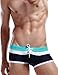 SEOBEAN Mens Low Rise Sexy Swimwear Boxer Brief Trunks 2208