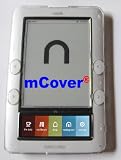 Clear mCoverÂ® Hard Shell Case for Barnes & Noble 6-inch Nook eBook reader, built-in hard Screen Protector and Retractable Stand included