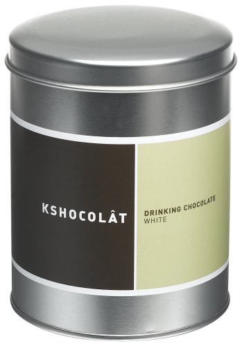 Kshocolât White Drinking Chocolate - 100% Belgian Chocolate, 12.3-Ounce Tins (Pack of 2) by Kshocolât